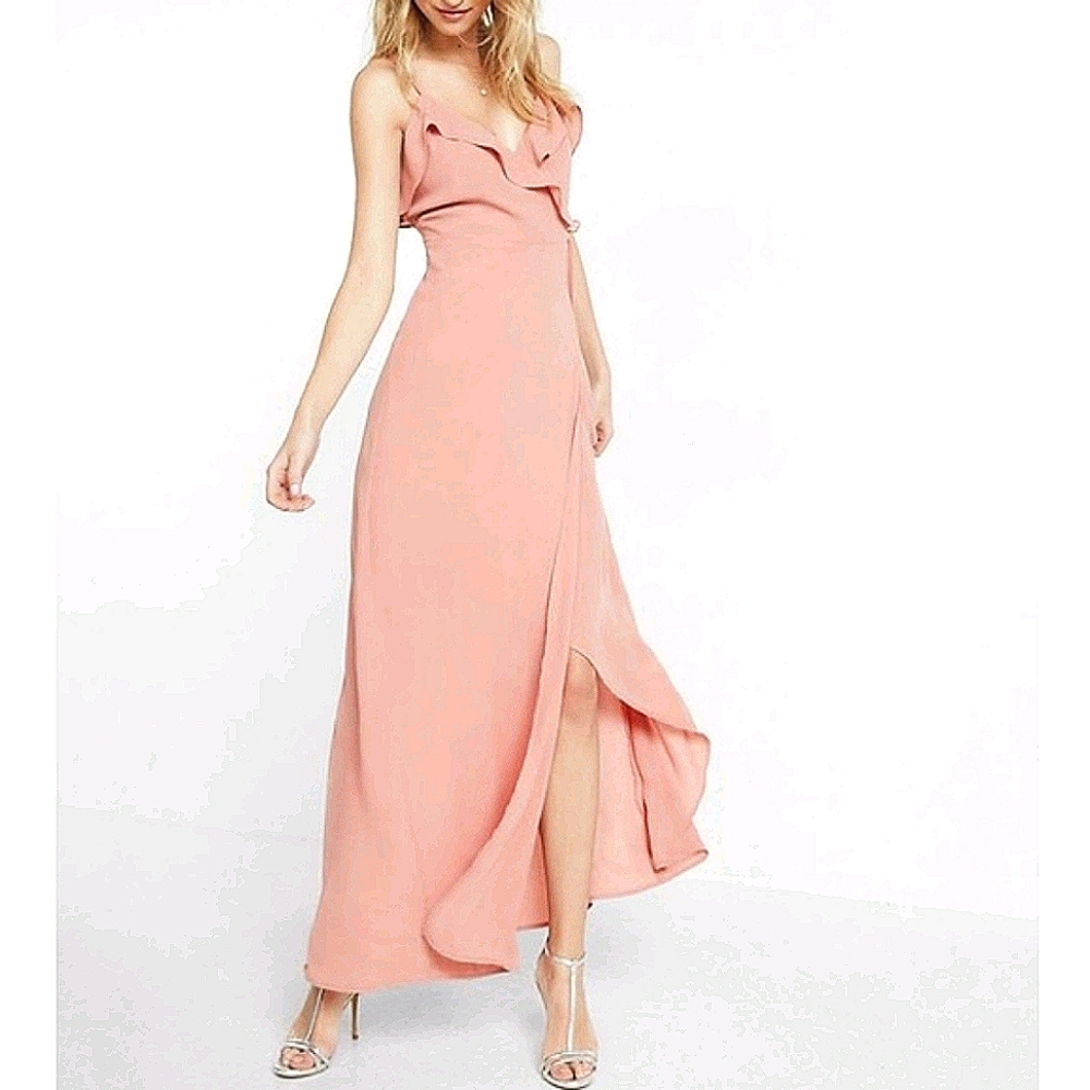 Express Chiffon Wrap Dress, Women's Size 6